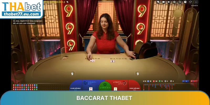 Baccarat THABET - Cách chơi game bài online với Dealer thật 2026