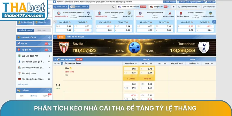 Kèo nhà cái THA - Cập nhật tỷ lệ kèo bóng đá hôm nay trực tiếp