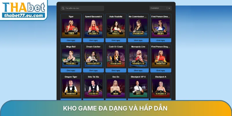 Ku Casino THABET - Sảnh live casino độc quyền với MC Việt 2026